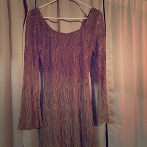 Brown lace liberty love dress